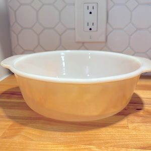 Fire King Luster Ware Round 2 Qt Casserole dish. # 448